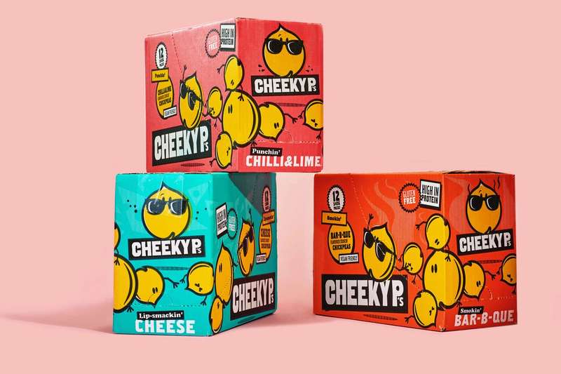 Stacked boxes of Cheeky P’s