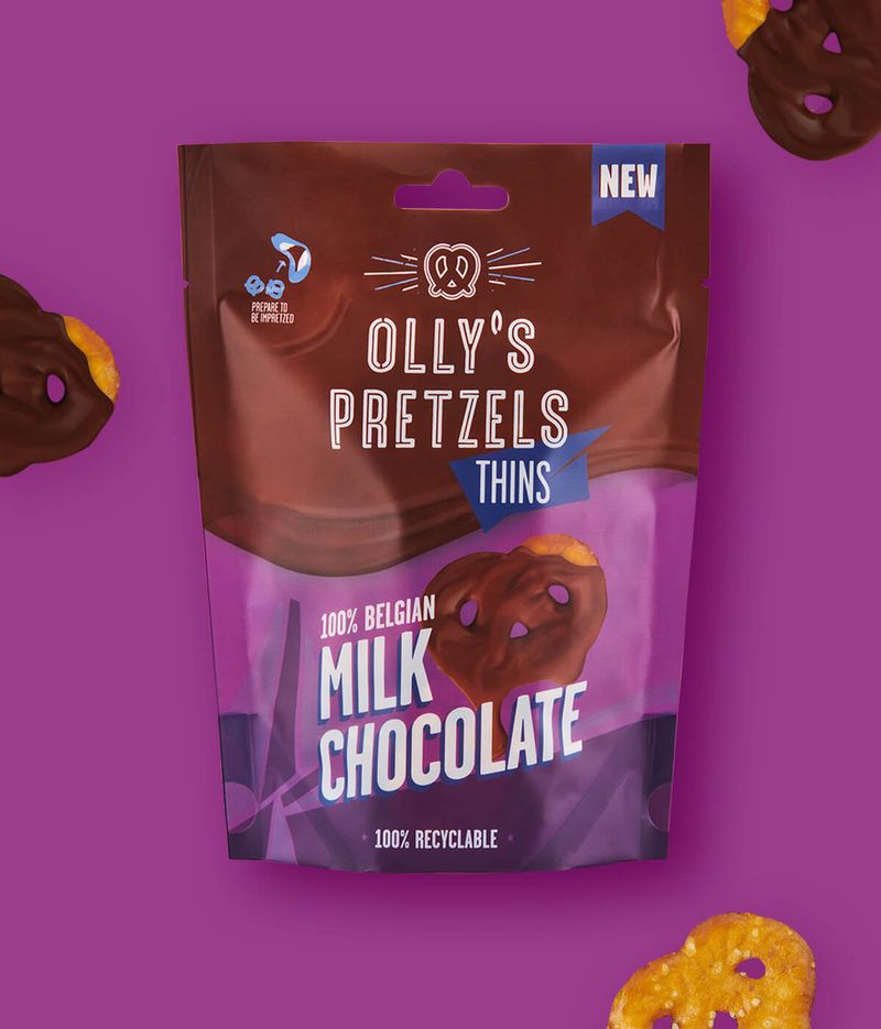 Olly’s Pretzels Thins Milk Chocolate