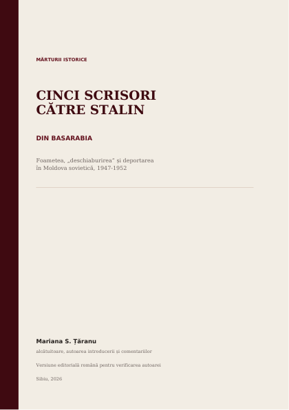 Cinci scrisori către Stalin din Basarabia