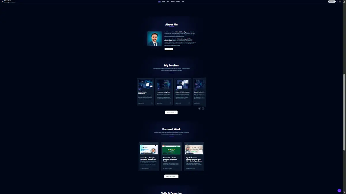 Full Page View (Dark Theme)