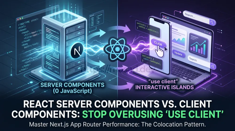  React Server Components vs. Client Components: Stop Overusing 'use client' 