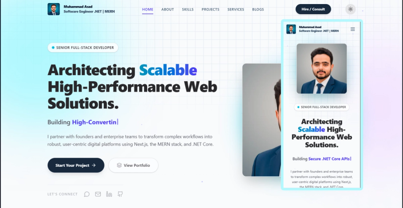 masad.dev - Enterprise Portfolio & CMS Platform