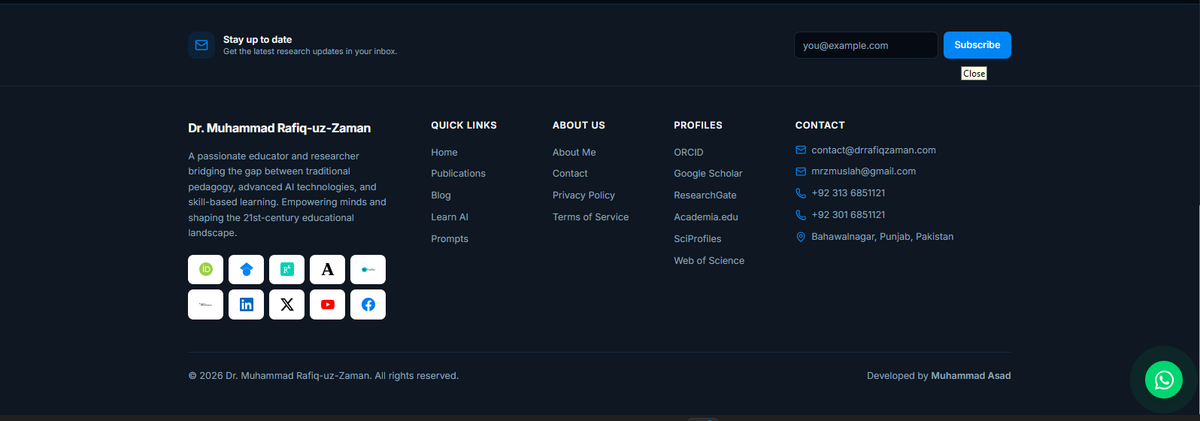 Footer Dark Theme