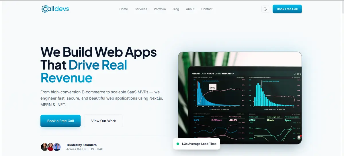 CallDevs — High-Performance Web Development Agency Portfolio