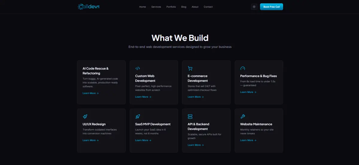 Services Page