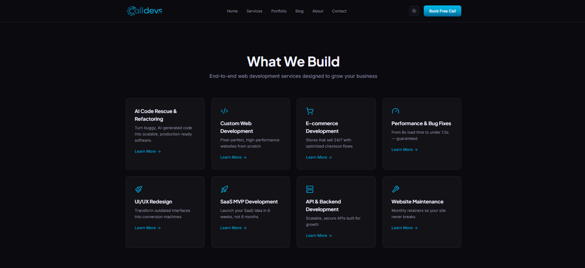 Services Page