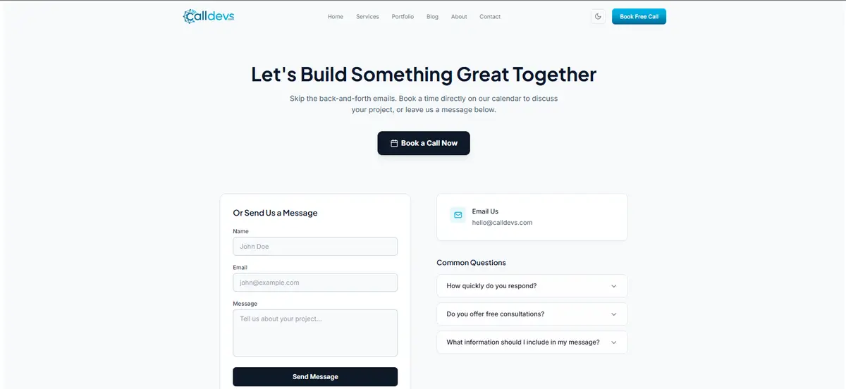 Contact Page