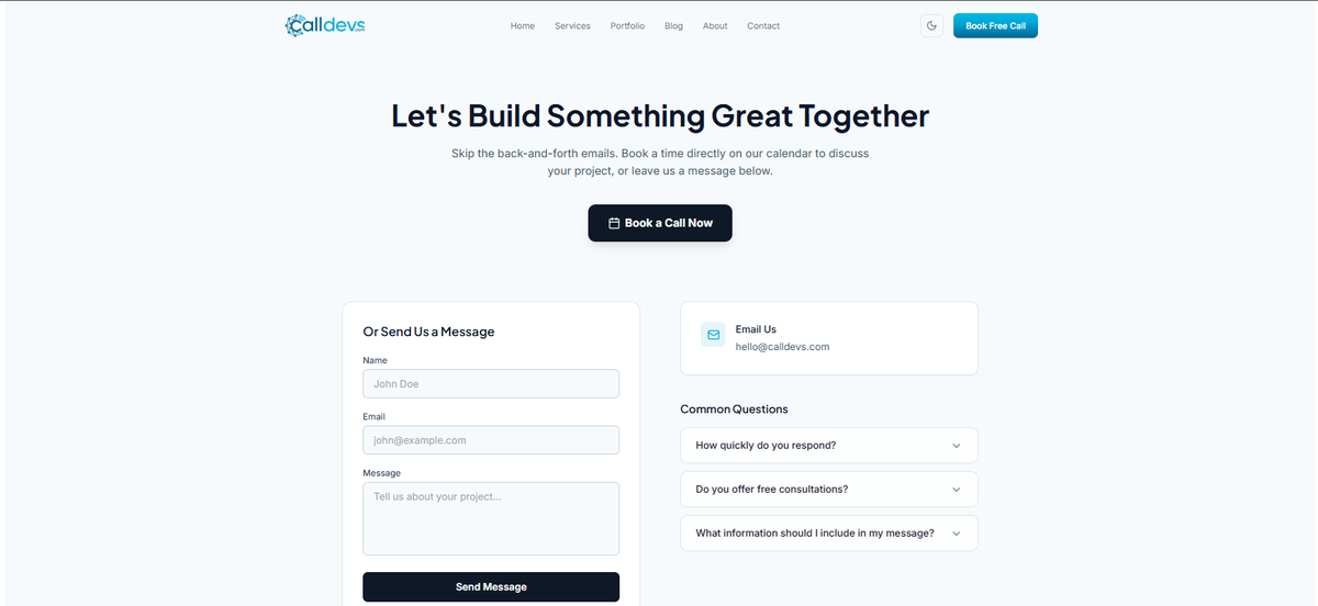 Contact Page