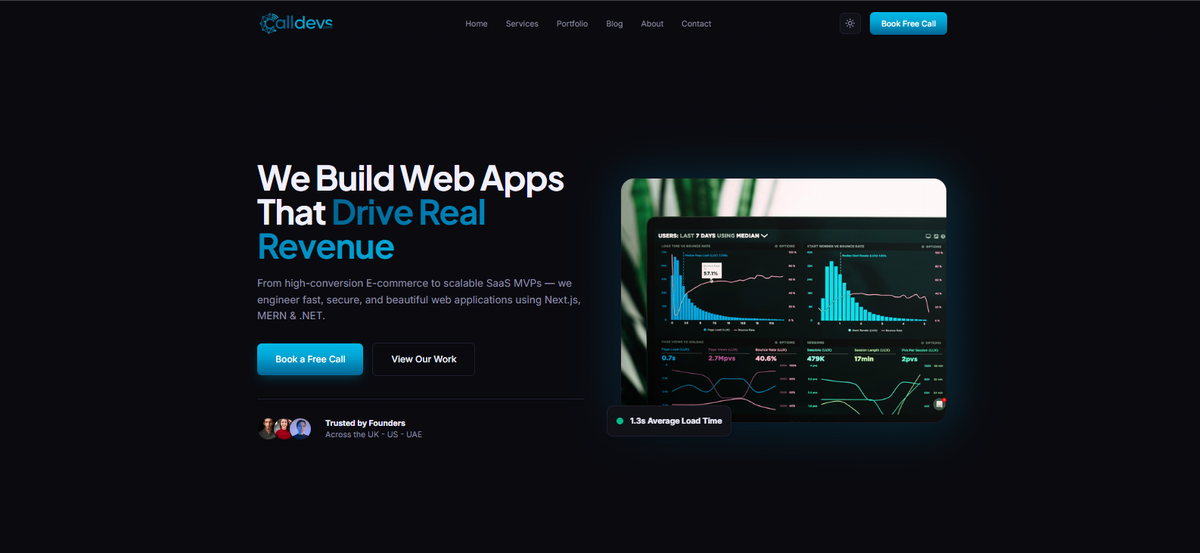 Homepage Dark theme