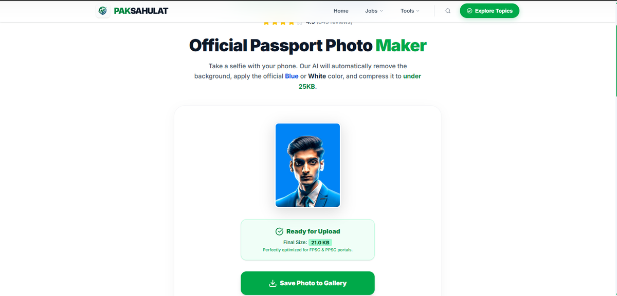 Passport Photo tool | Paksahulat.com