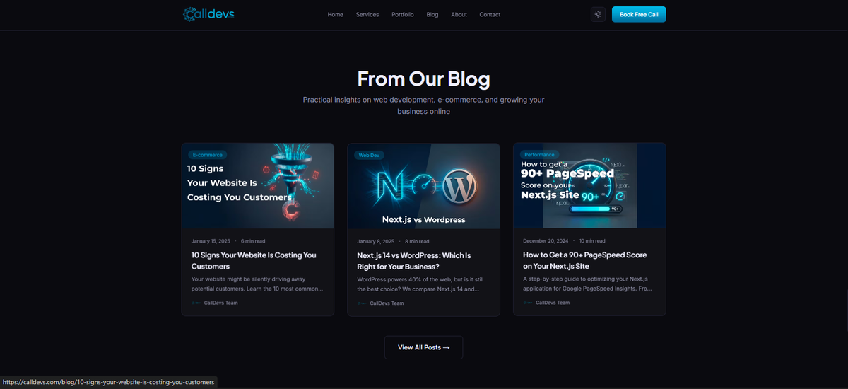 Blogs Page