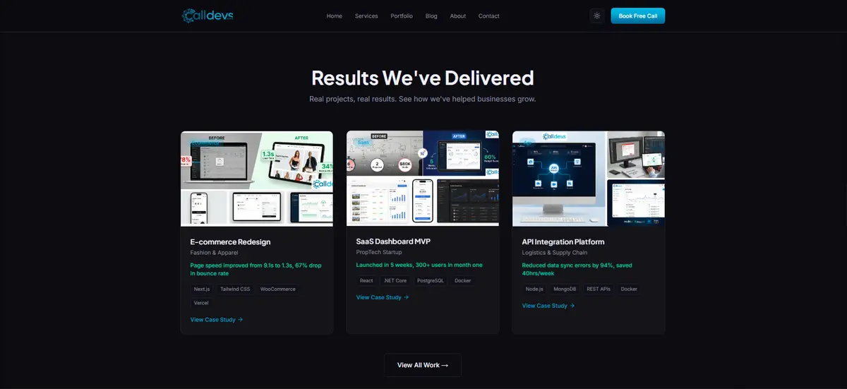 Projects Page