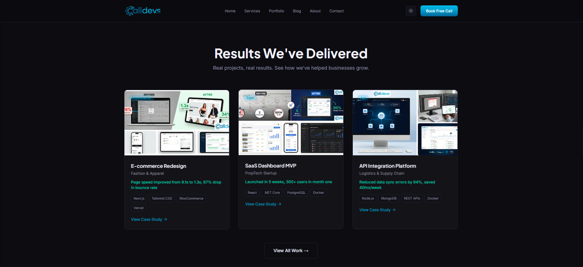 Projects Page