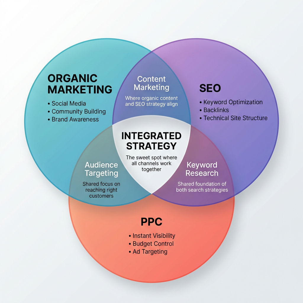 Three overlapping circles showing Org