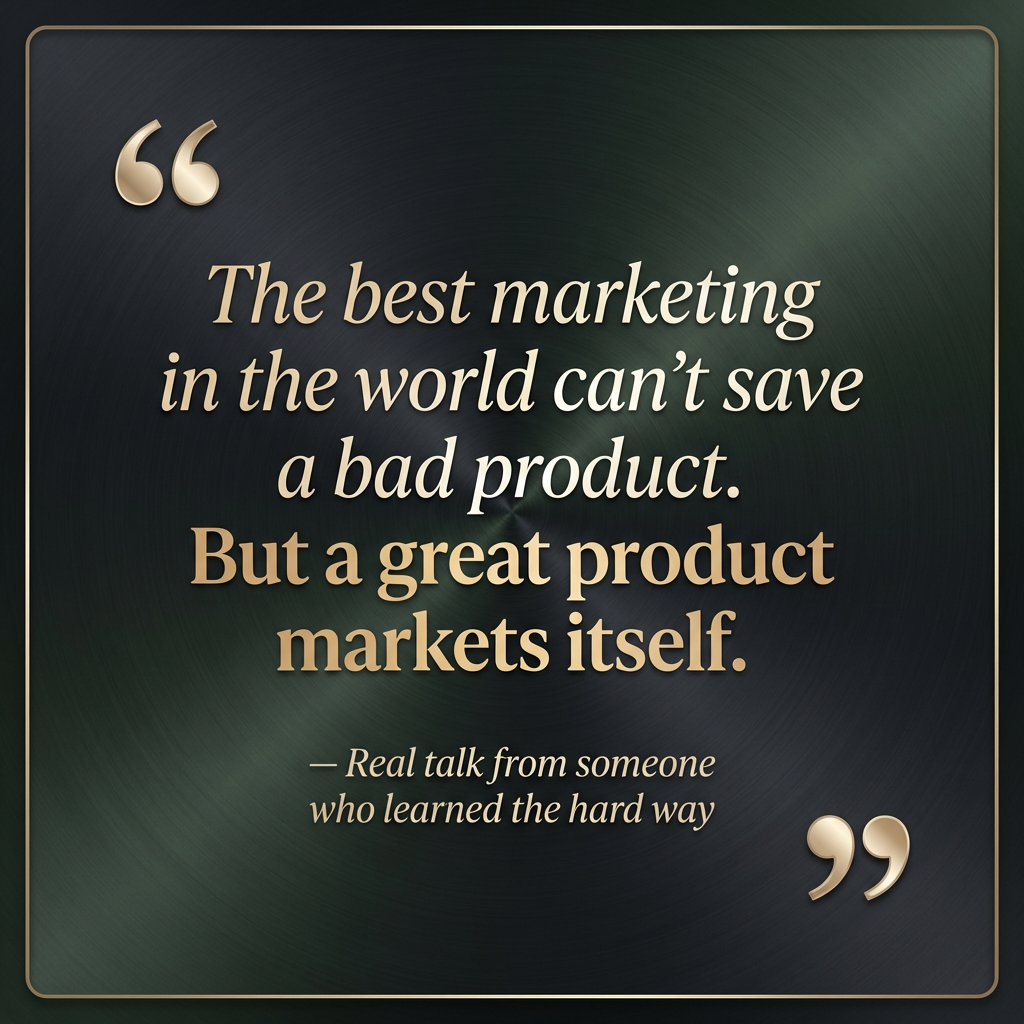 Best Marketing in the World can't Save a Bad Product