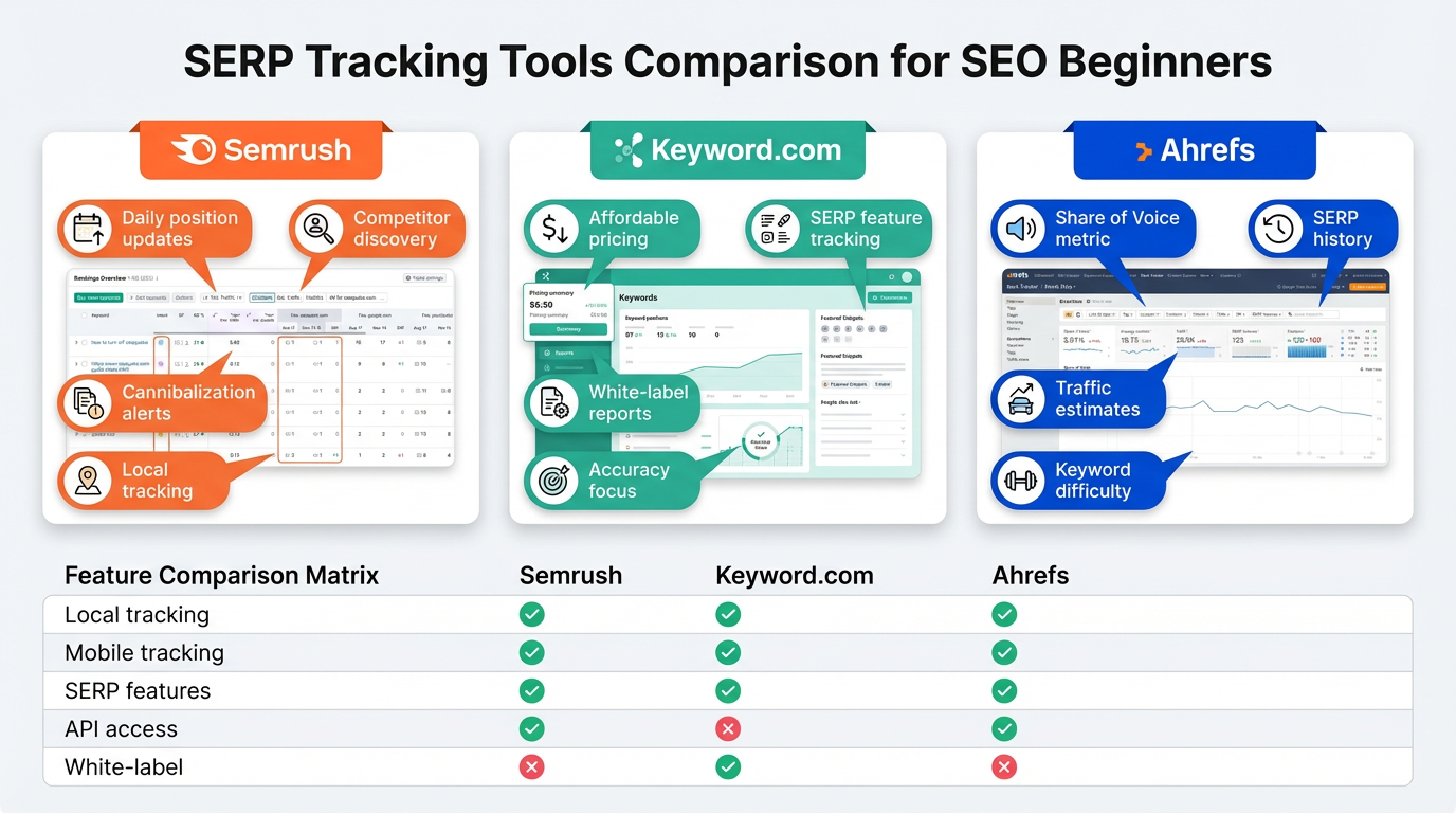 SERP Tracking Tool Comparison Tools
