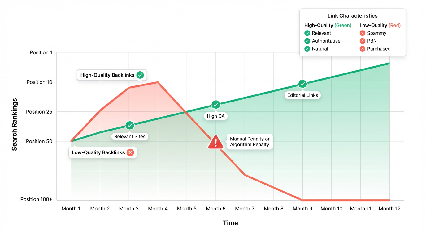 High Quality Backlink vs Low Quality Backlink