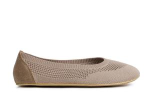 Dámské barefoot pletené balerínky Softy béžové - Produkt značky Ahinsa shoes