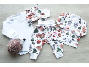 Bavlněná souprava pro miminko, zvířátka v lese - Produkt značky Amálka