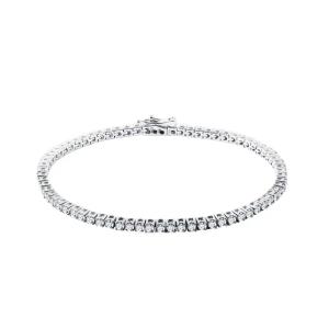 Tenisový náramek z bílého 14K zlata s diamanty - Produkt značky Klenota