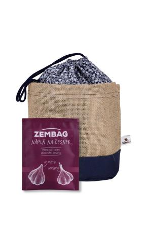Modrý květinový Zembag na 0,75 kg česneku - Produkt značky Zembag