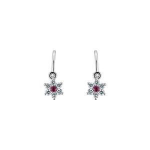 Náušnice s rubínem a diamanty Early Sparks - Produkt značky ALO diamonds