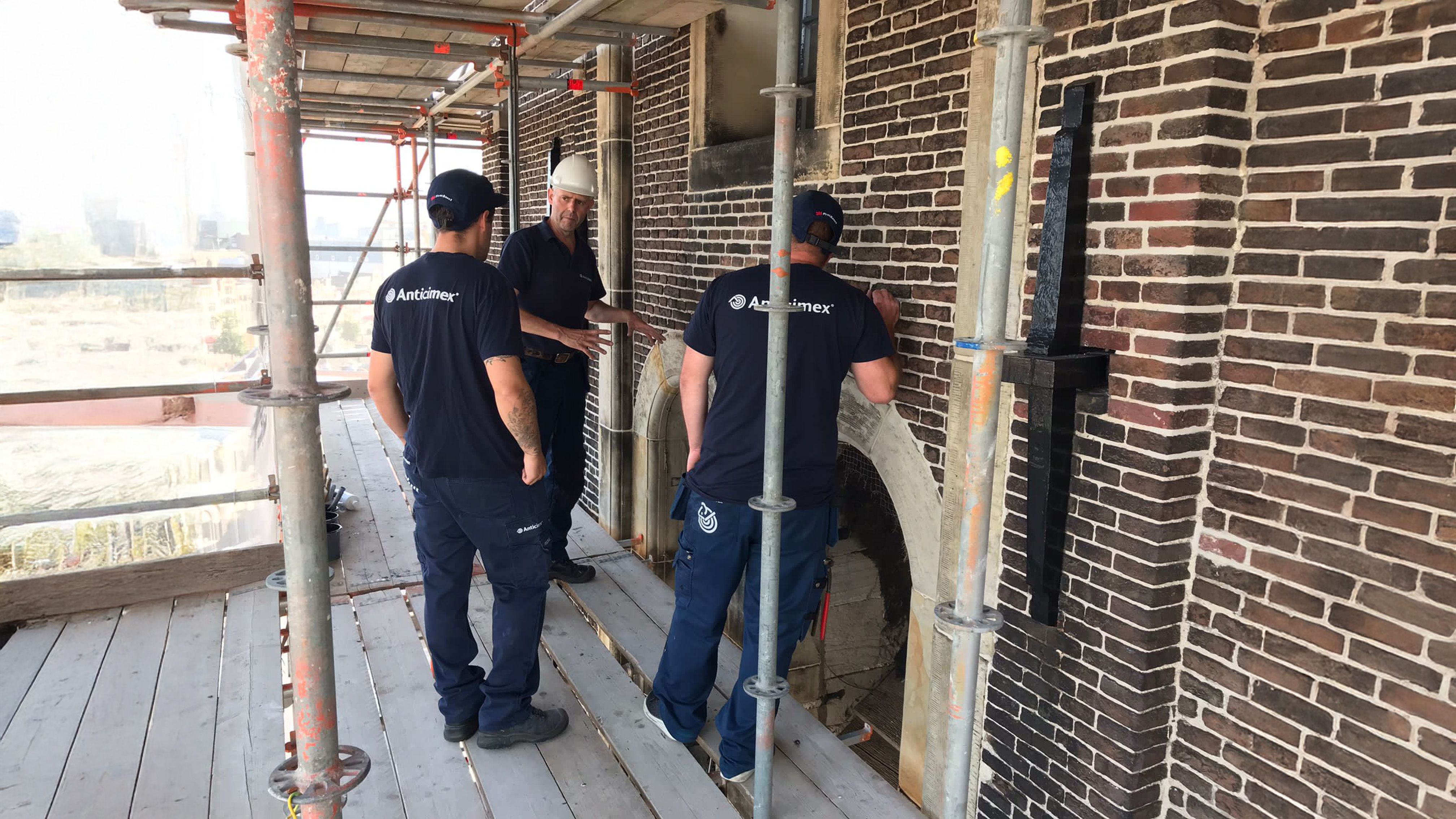 Taubenabwehr Inspektion an Gebäuden