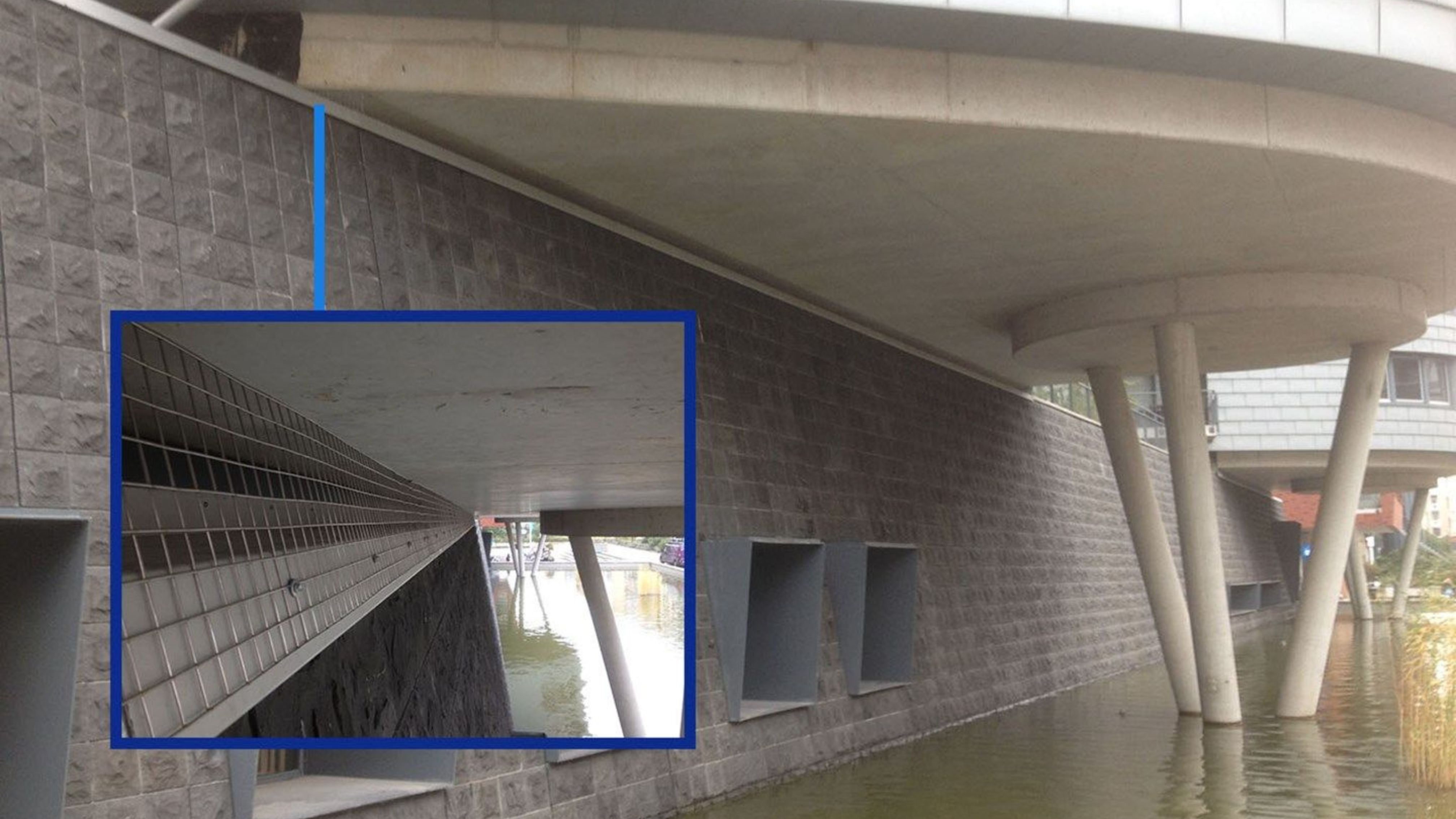 Tauben nisten unter Gebäuden