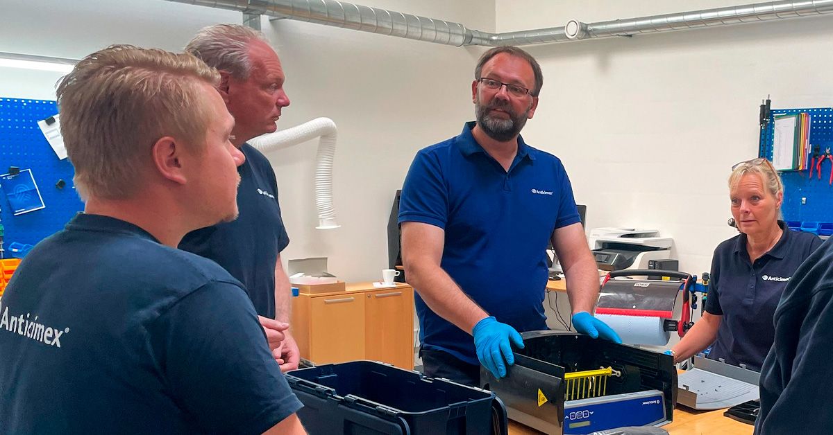 Uddannelse af teknikere hos Anticimex