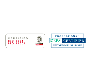 Anticimexin slogan ja kuvat CEPA- ja ISO-sertifikaateista