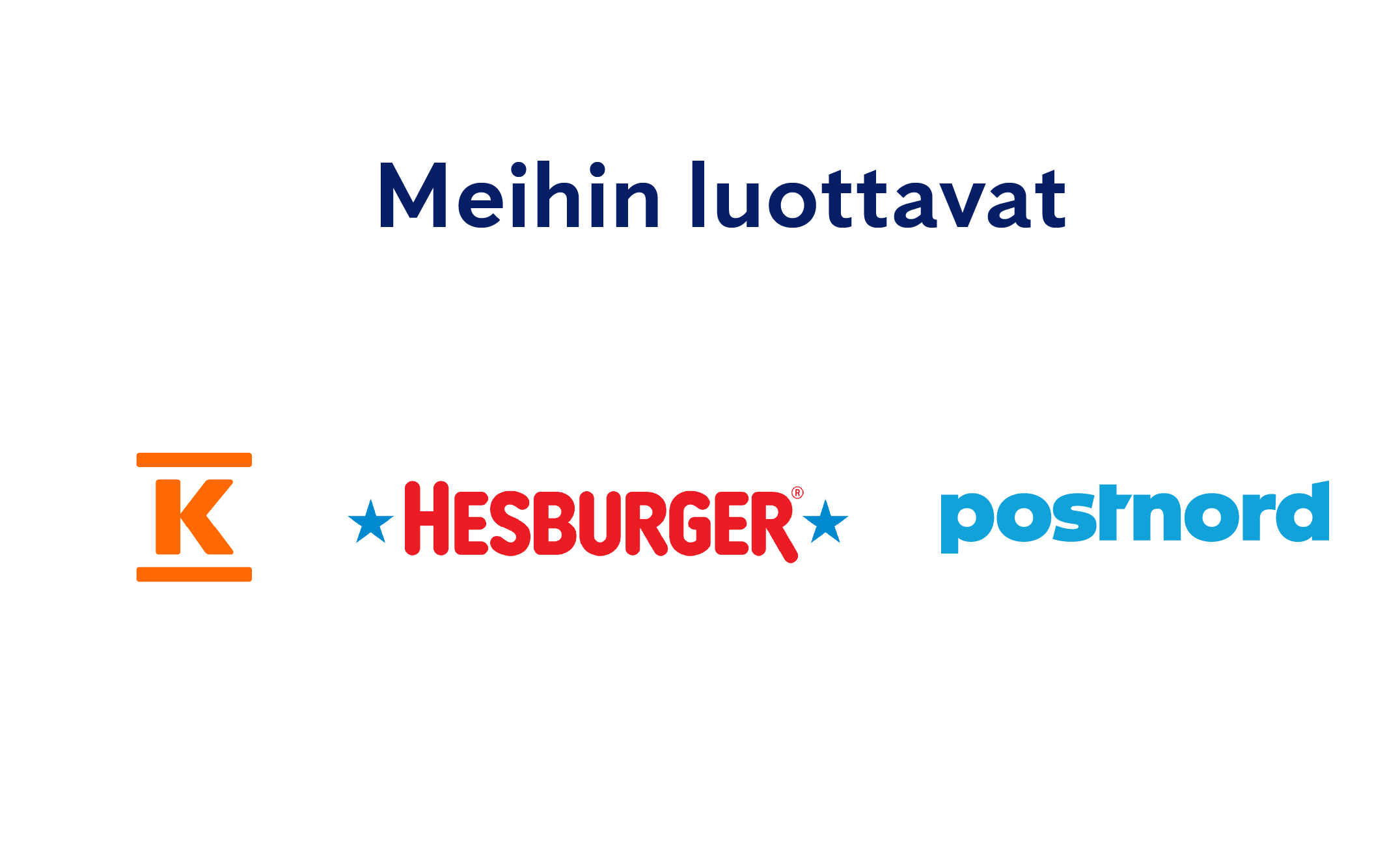 Meihin luottavat Kesko, Hesburger ja Postnord.