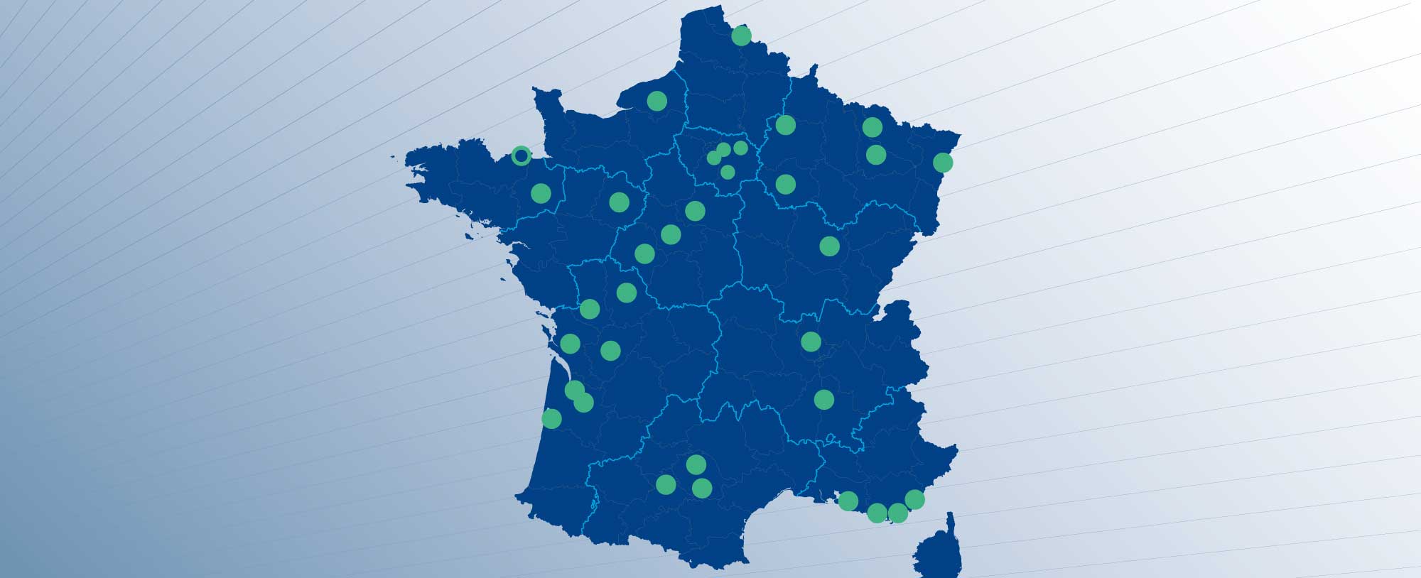 Carte des agences Anticimex en France