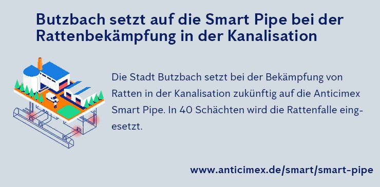 Butzbach Rattenbekämpfung Kanalisation Smart Pipe