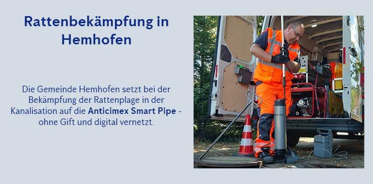 Anticimex Smart Pipe Rattenbekämpfung Hemhofen