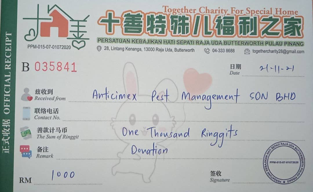 Anticimex Donation to Together Charity