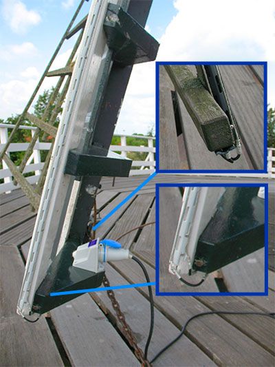 Vogelwering op molenwieken