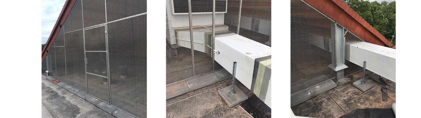 Luchtbehandelingsinstallatie geheel vogelvrij