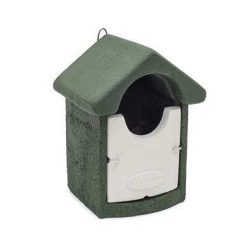 Nestkast open groen/wit