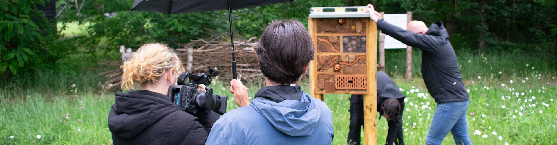 De filmcrew en onze collega's