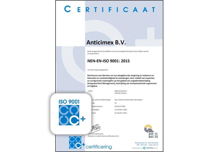 certificering NEN-EN-ISO 9001: 2015