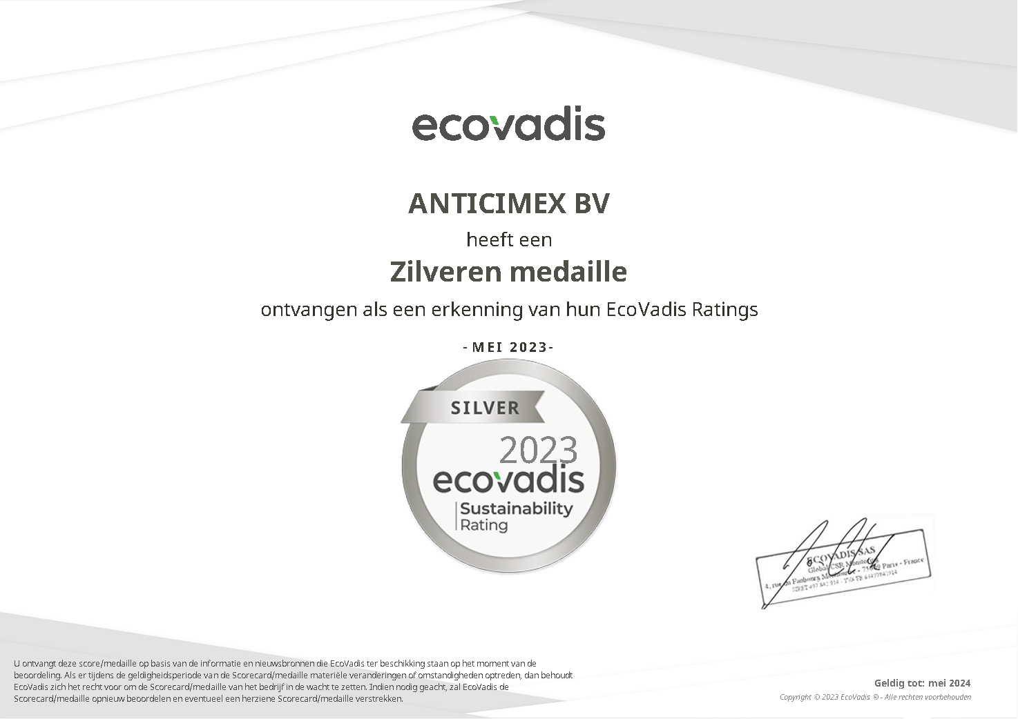 ecovadis 2023
