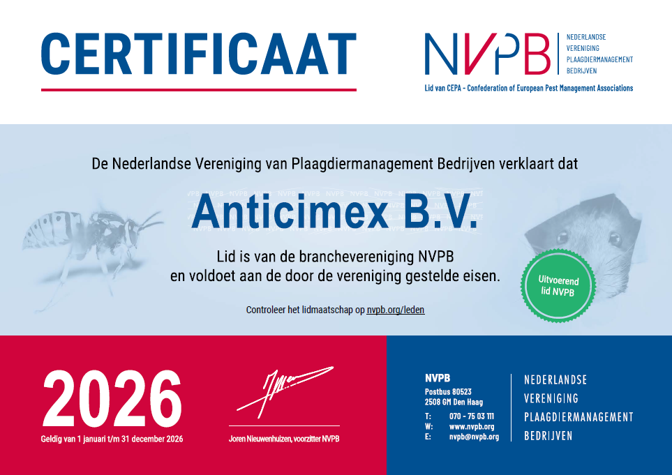 nvpb certificering anticimex