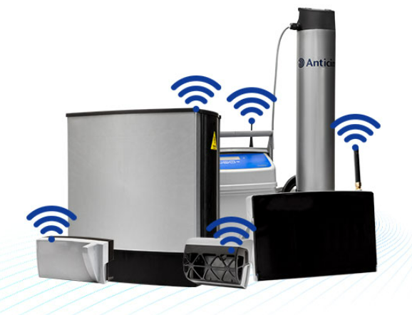 Sistema Anticimex Smart com todos os dispositivos conectados