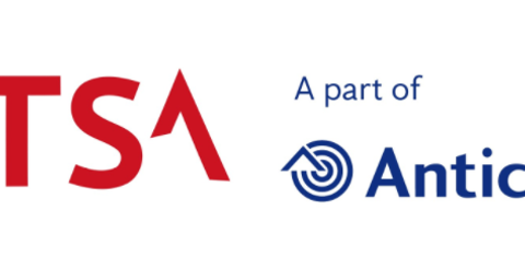 TSA logo with a green M inside a red swirl, next to "A part of Anticimex" logo with a blue target symbol.