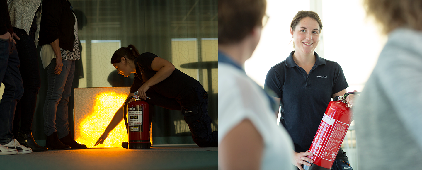Brandskydd, brandsläckare, utbildning