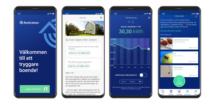 Anticimex trygghetsavtal app - hus