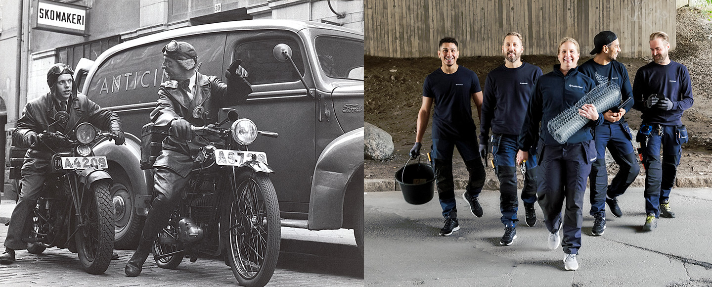 Anticimex historia hero, då och nu