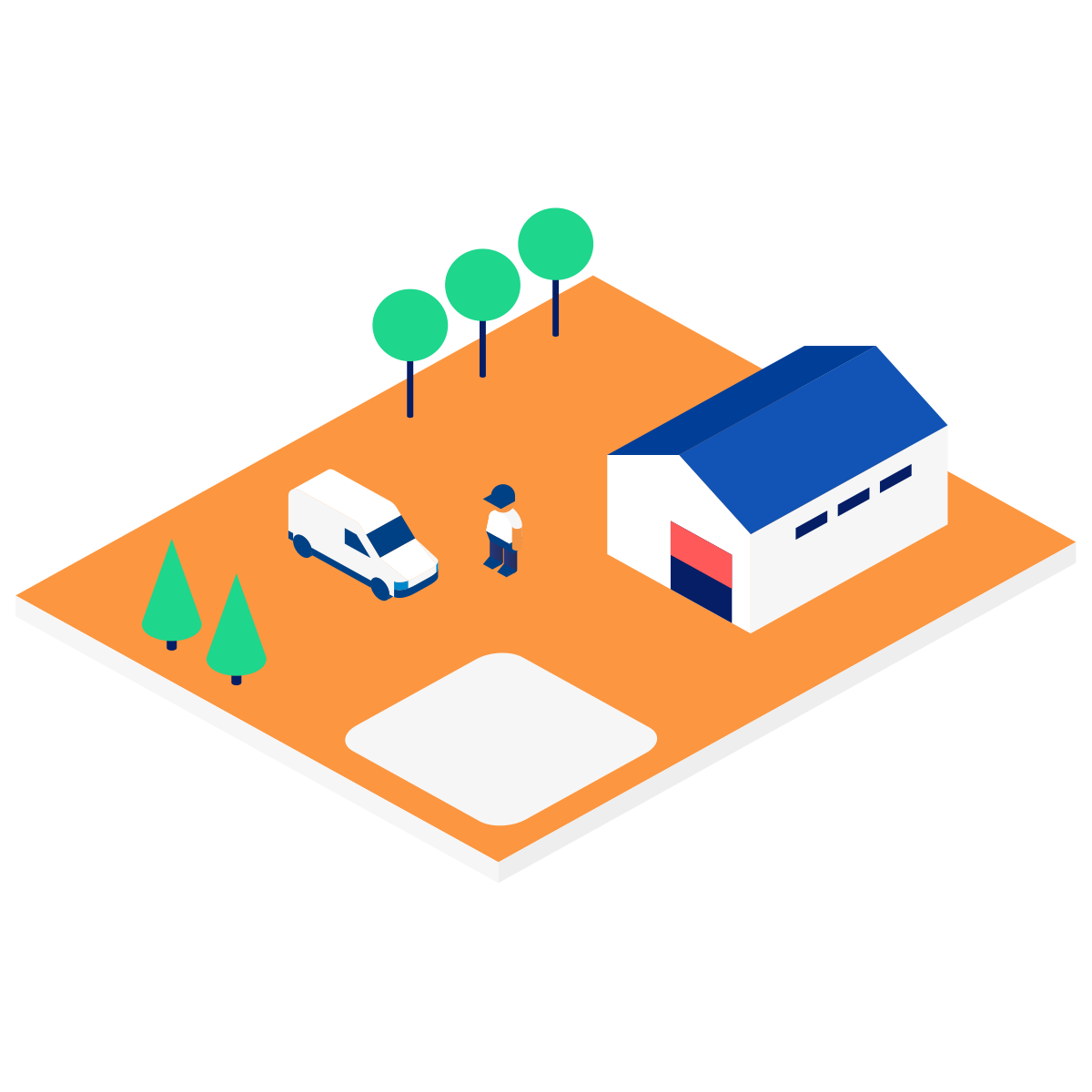 Illustration av verksamhet som har digital skadedjurskontroll