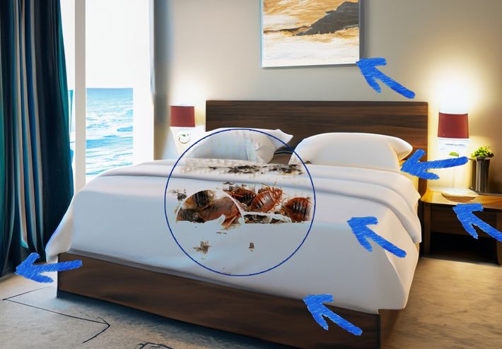 Protection contre les punaises de lit dans les hôtels.