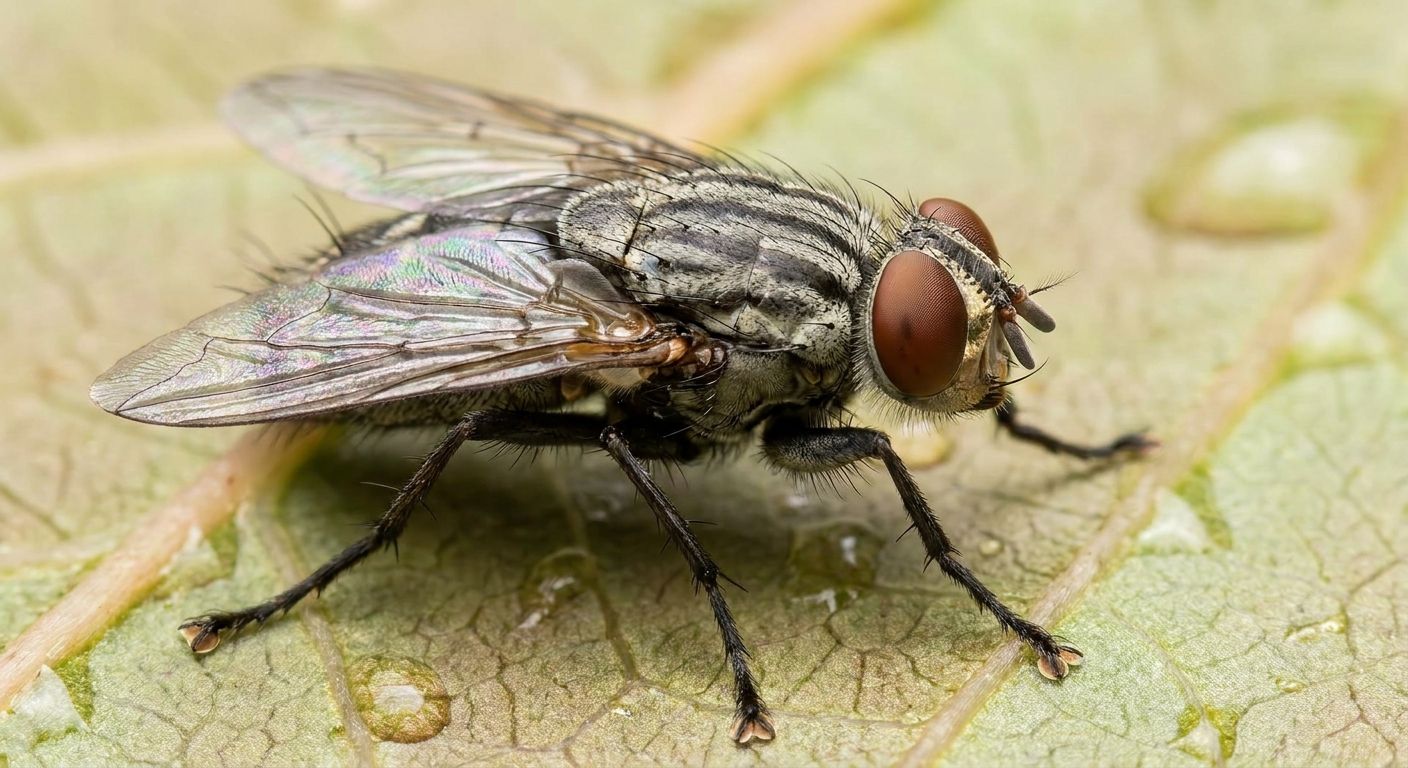 close-up of a fly